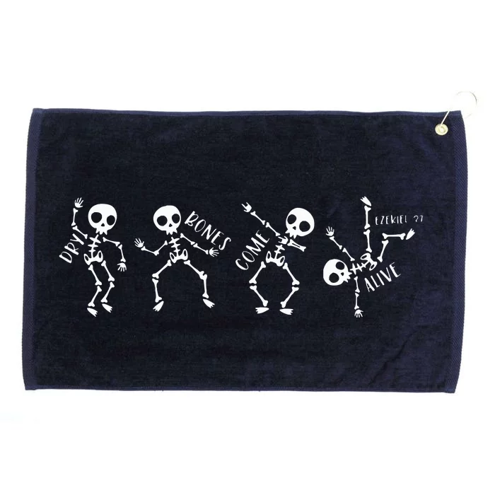 Dry B.ones Come Alive Relaxed Funny Skeleton Dancing Grommeted Golf Towel