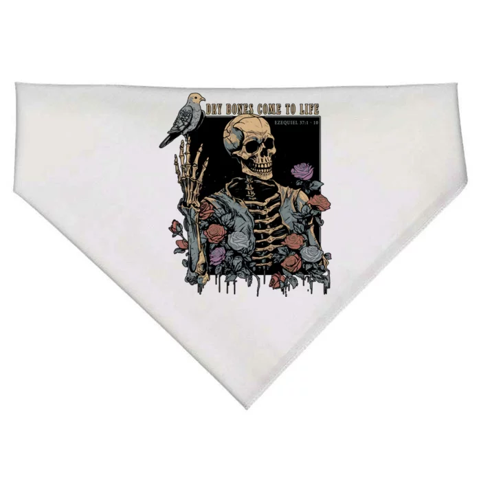 Dry Bones Come To Life Christian Skeleton Halloween Scary Spooky USA-Made Doggie Bandana