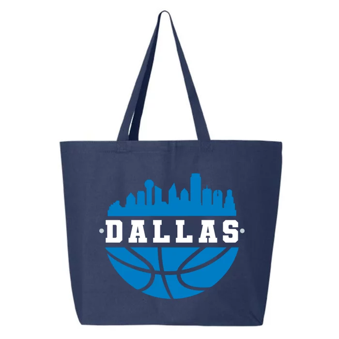 Dallas Basketball City Skyline 25L Jumbo Tote