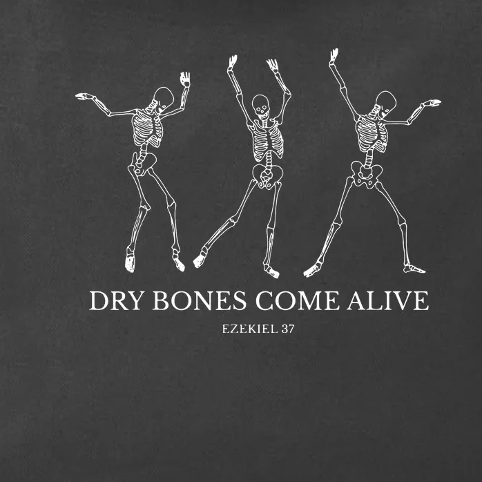 Dry Bones Come Alive Funny Skeleton Dancing Zip Tote Bag