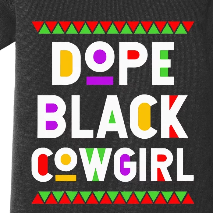 Dope Black Cowgirl African American Job Proud Profession Baby Bodysuit