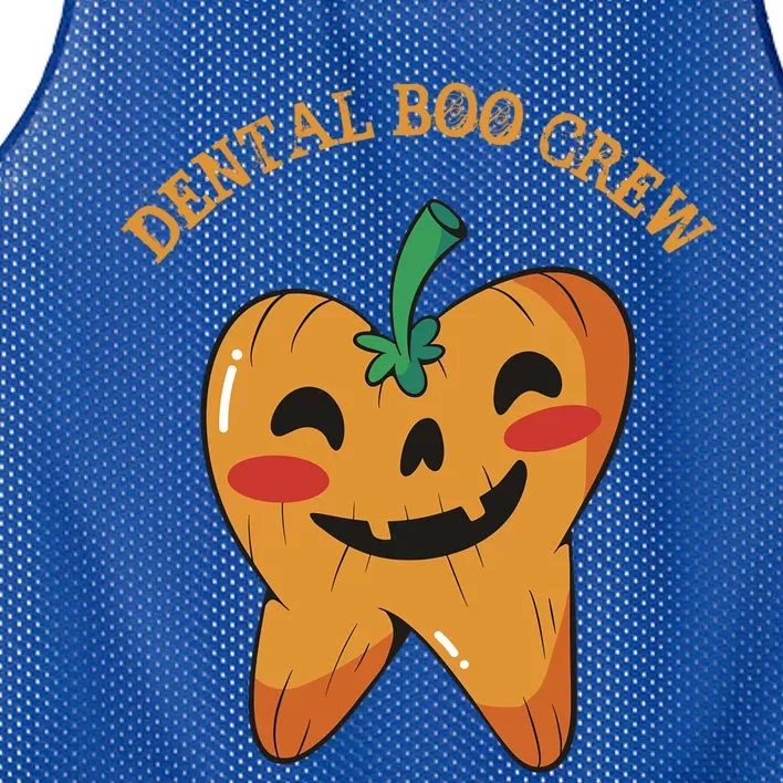 Dental Boo Crew Pumpkin Tooth Dentist Assistant Halloween Meaningful Gift Mesh Reversible Basketball Jersey Tank