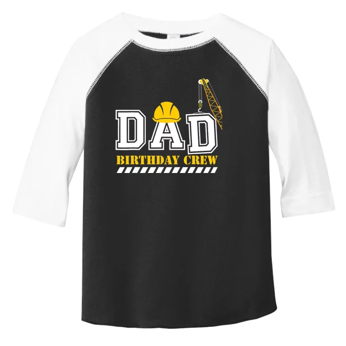 Dad Birthday Crew Construction Birthday Party Toddler Fine Jersey T-Shirt