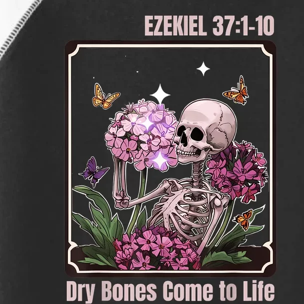 Dry Bone Come To Life Skeleton Floral Toddler Fine Jersey T-Shirt