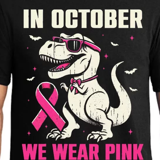 Dinosaur Breast Cancer Awareness Gift Pajama Set