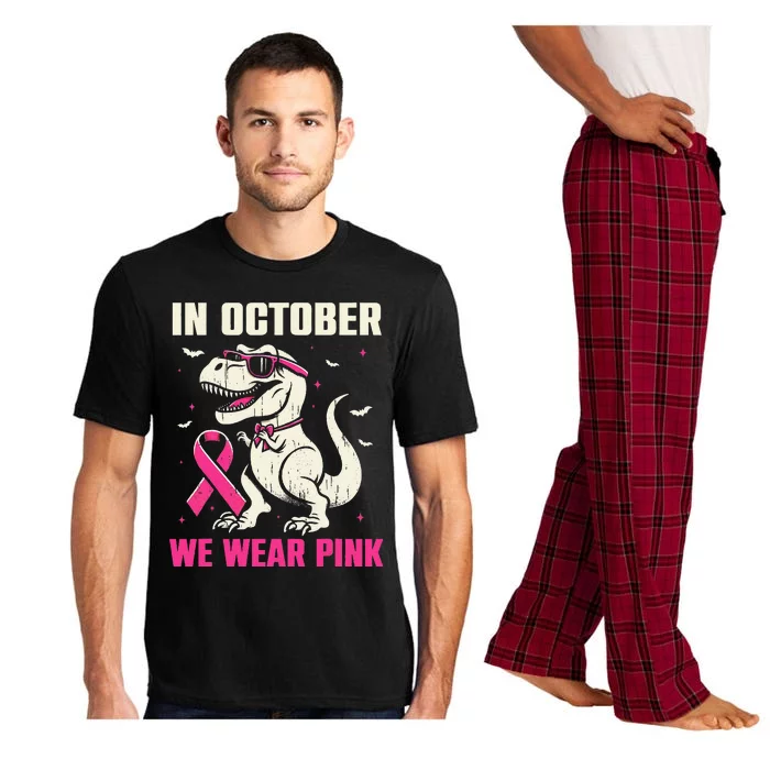 Dinosaur Breast Cancer Awareness Gift Pajama Set