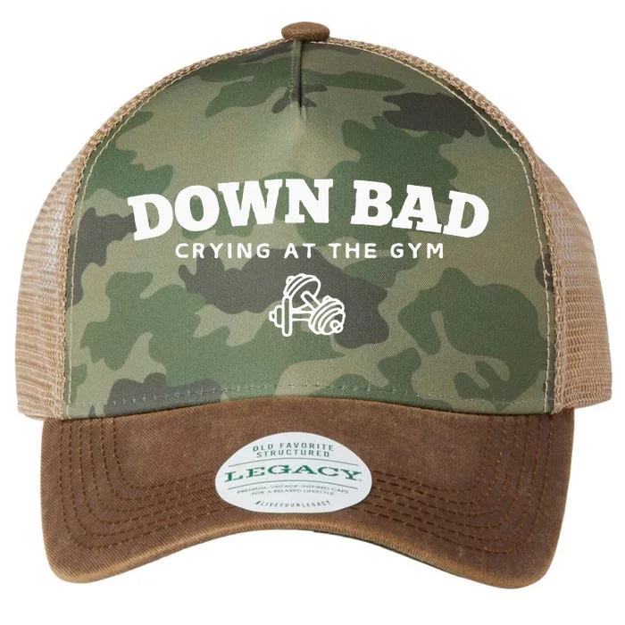 Down Bad Crying At The Gym Legacy Tie Dye Trucker Hat