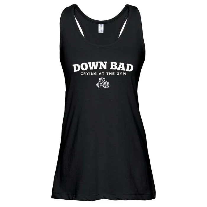 Down Bad Crying At The Gym Ladies Essential Flowy Tank