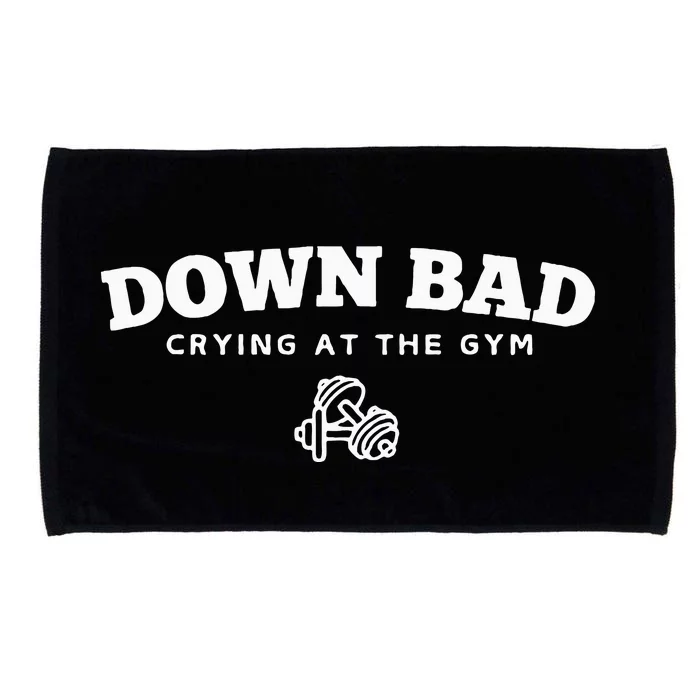 Down Bad Crying At The Gym Microfiber Hand Towel