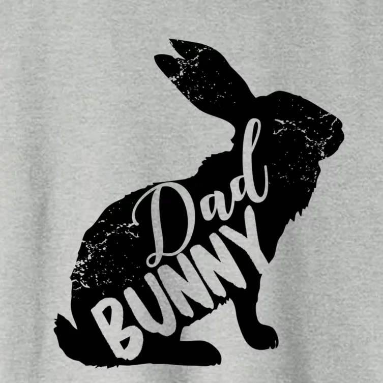 Dad Bunny Cute Matching Easter Gift Gift Women's Crop Top Tee