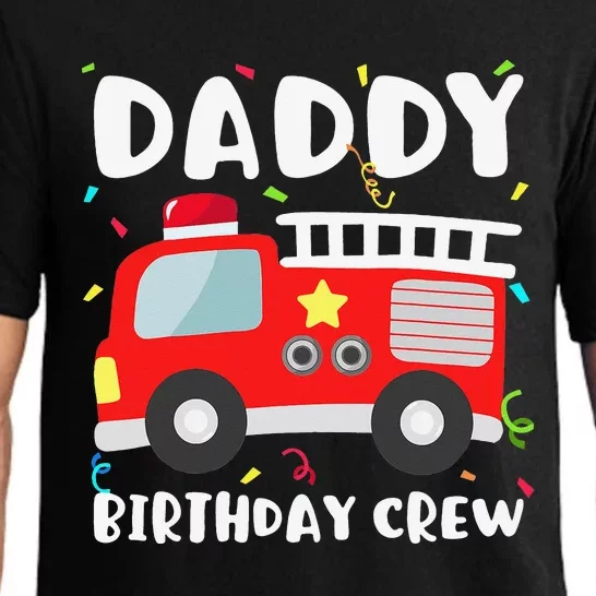 Daddy Birthday Crew Fire Truck Party Firefighter Dad Papa Pajama Set