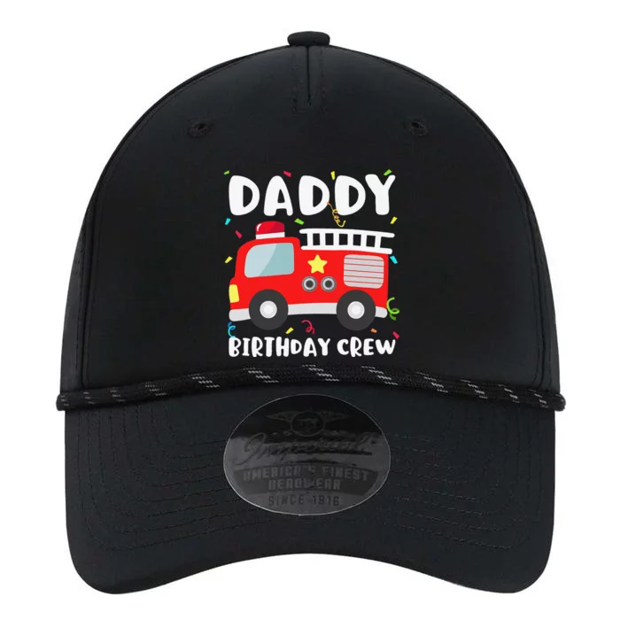 Daddy Birthday Crew Fire Truck Party Firefighter Dad Papa Performance The Dyno Cap