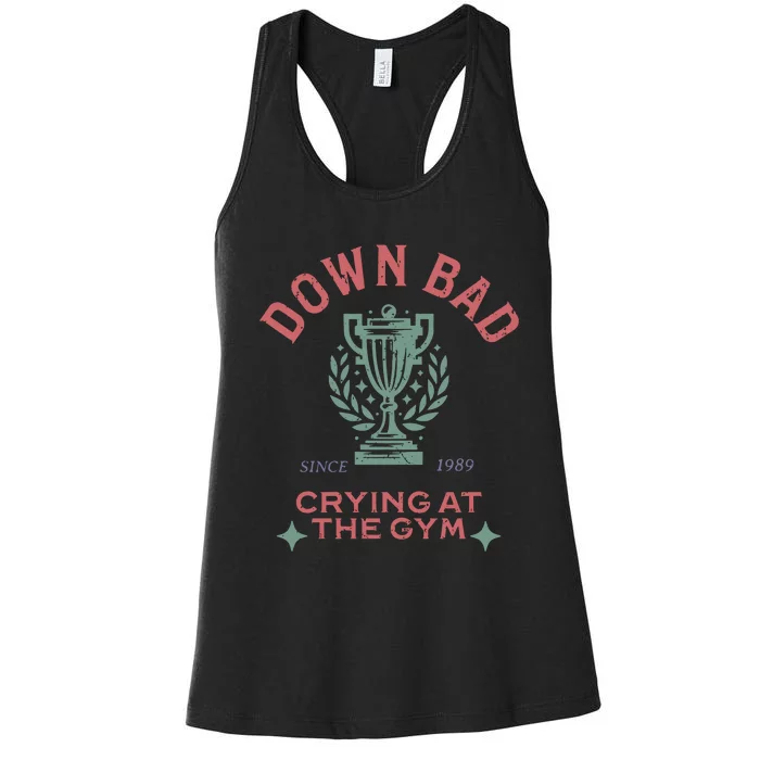 Down Bad Crying At The Gym Ttpd Women's Racerback Tank