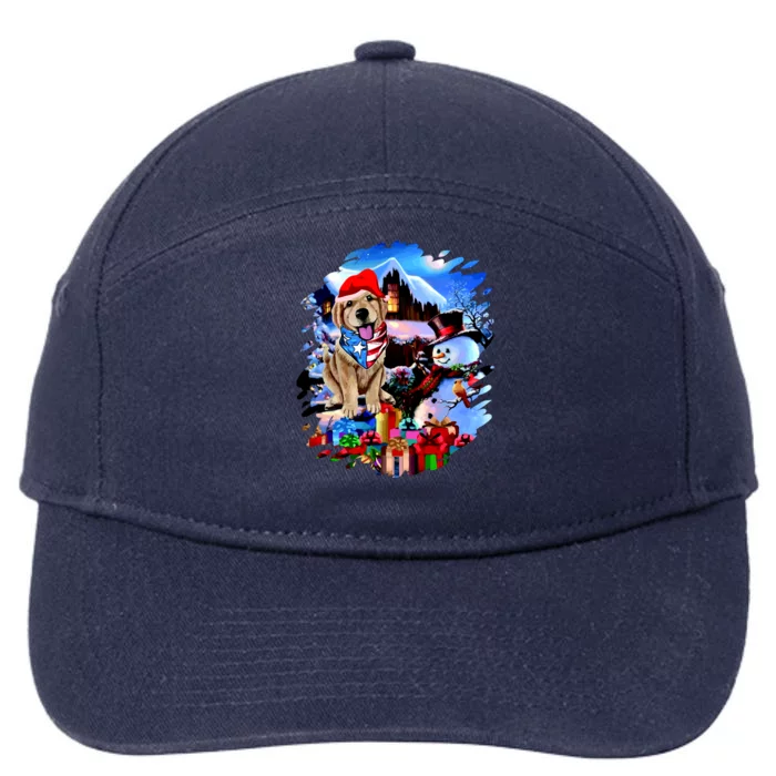 Dog's Best Christmas 7-Panel Snapback Hat