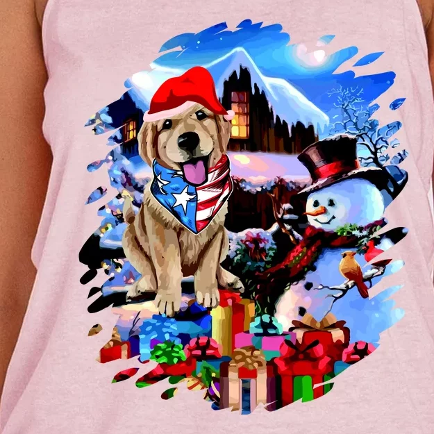 Dog's Best Christmas Women's Knotted Racerback Tank