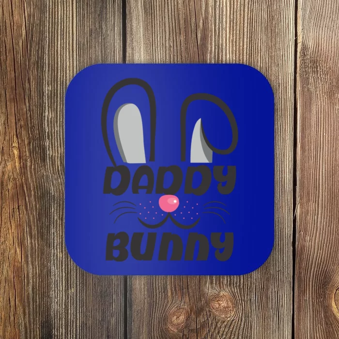 Daddy Bunny Cute Easter Matching Family Easter Dad Gift Coaster