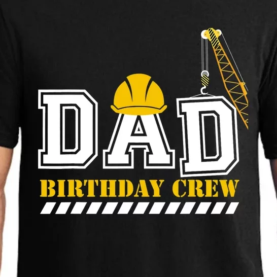 Dad Birthday Crew Construction Birthday Party Pajama Set