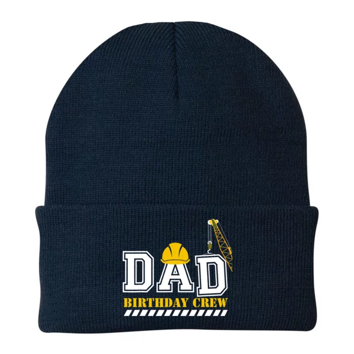 Dad Birthday Crew Construction Birthday Party Knit Cap Winter Beanie