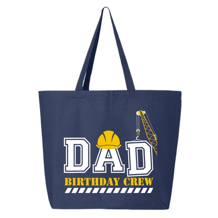 Dad Birthday Crew Construction Birthday Party 25L Jumbo Tote