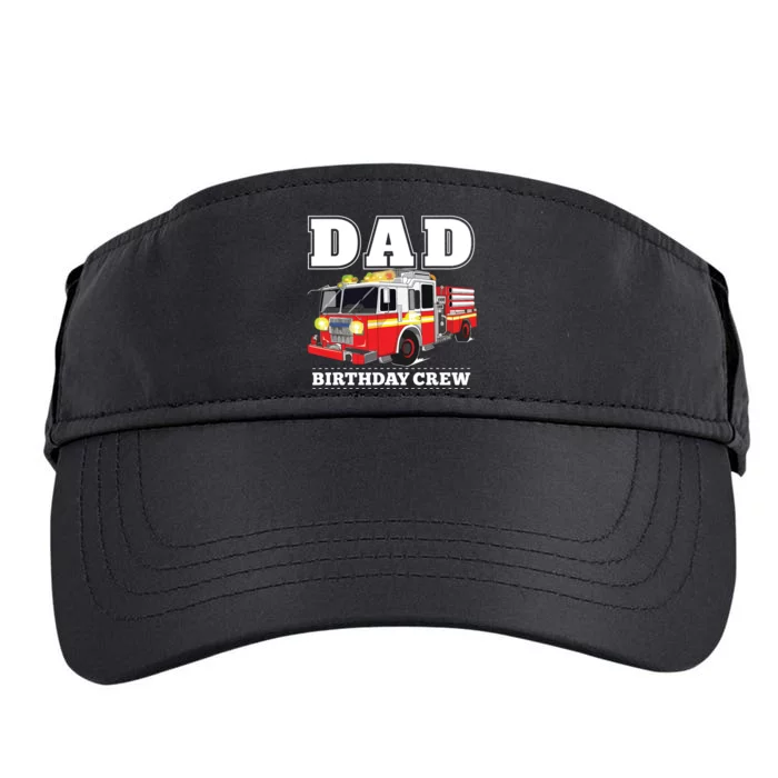 Dad Birthday Crew Fire Truck Firefighter Fireman Party Adult Drive Performance Visor