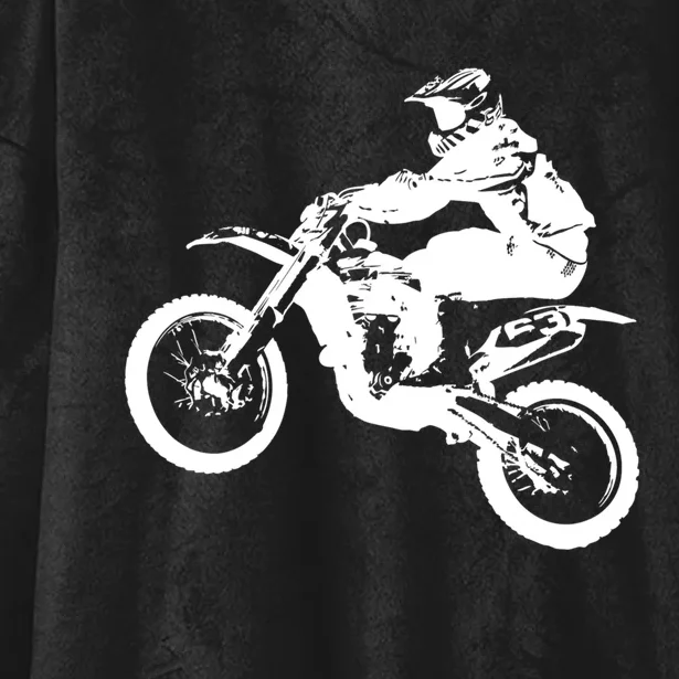 Dirt Bike Cool Gift Motocross Enduro Cool Gift Hooded Wearable Blanket