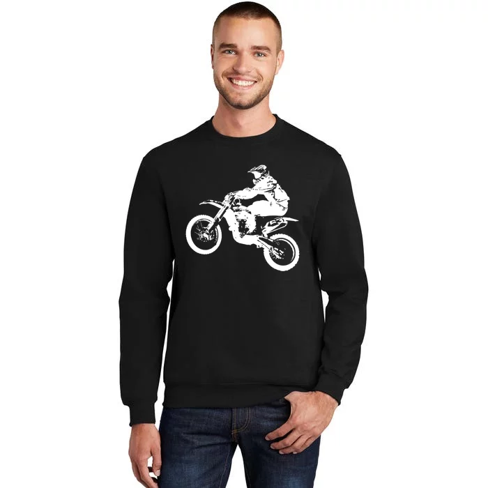 Dirt Bike Cool Gift Motocross Enduro Cool Gift Tall Sweatshirt