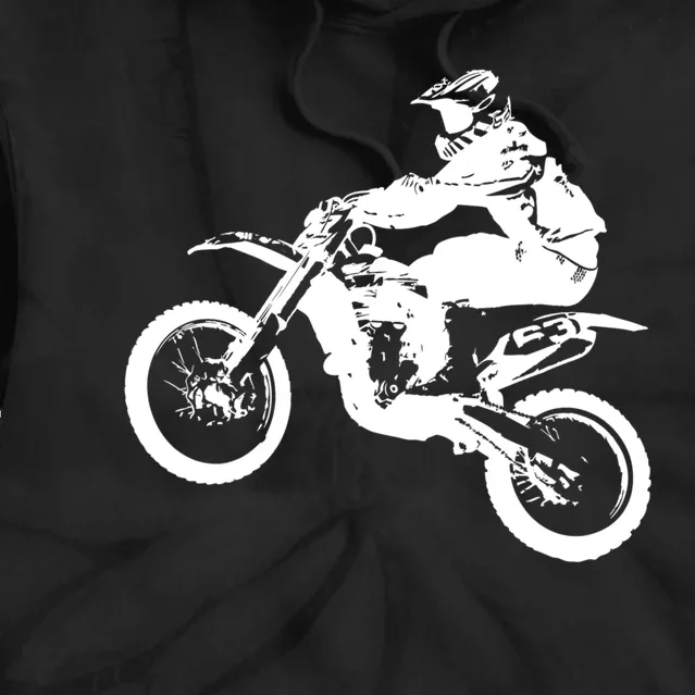 Dirt Bike Cool Gift Motocross Enduro Cool Gift Tie Dye Hoodie