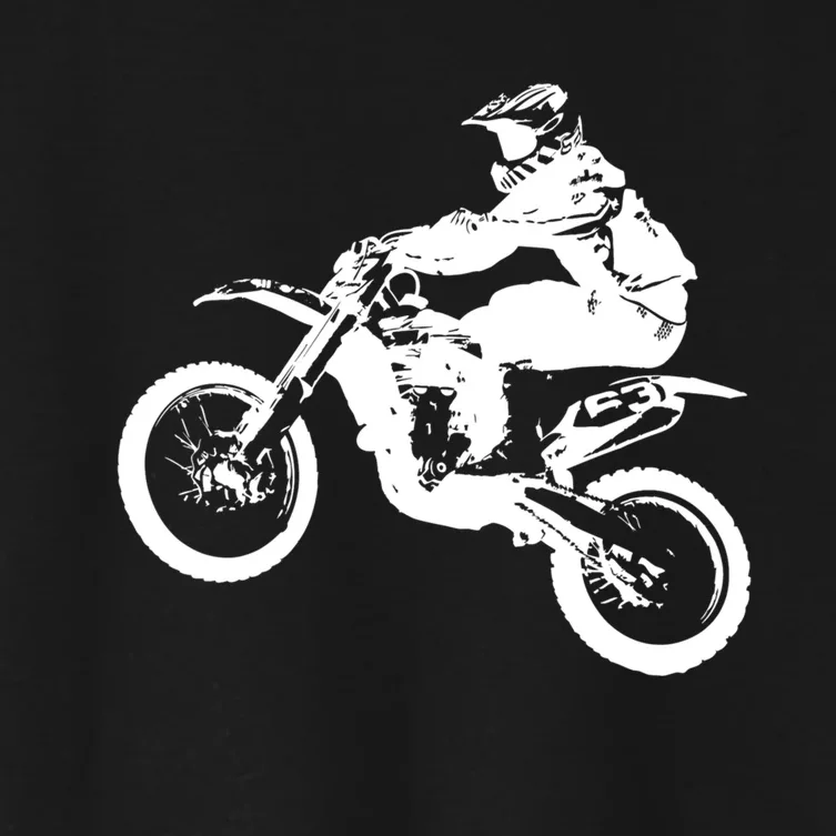 Dirt Bike Cool Gift Motocross Enduro Cool Gift Women's Crop Top Tee