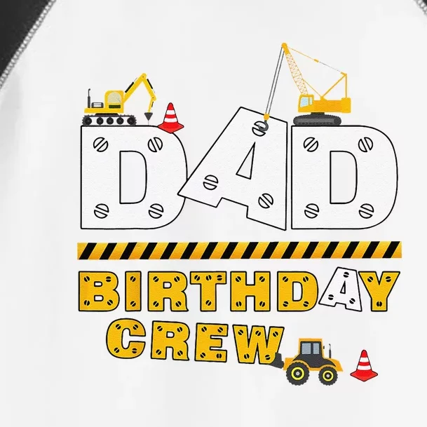 Dad Birthday Crew Construction Family Birthday Party Toddler Fine Jersey T-Shirt