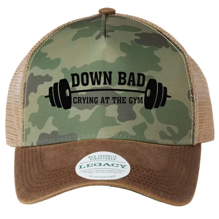 Down Bad Crying At The Gym Legacy Tie Dye Trucker Hat