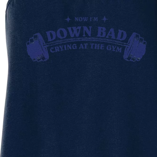 Down Bad Crying At The Gym Women's Racerback Tank