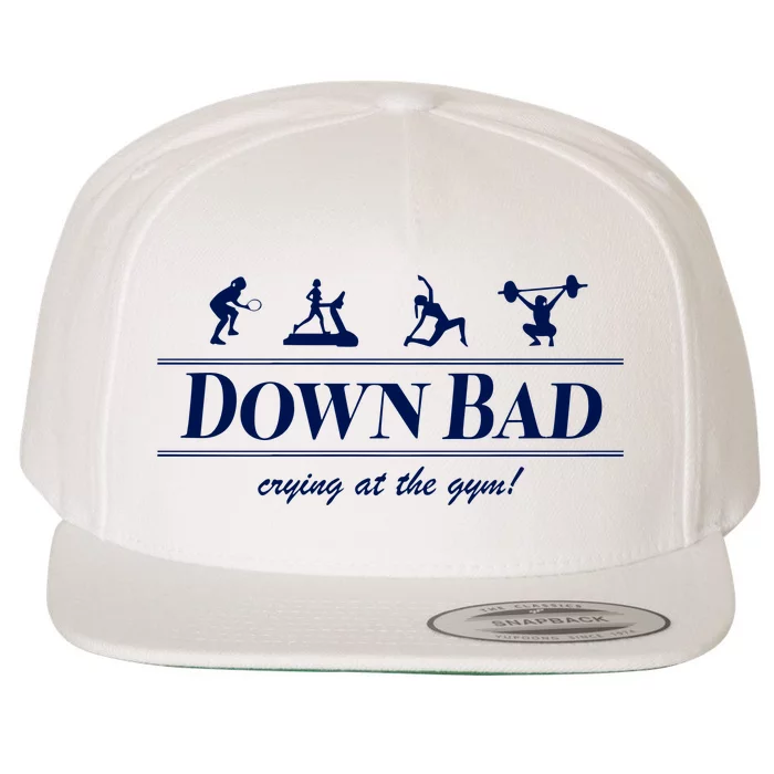 Down Bad Crying At The Gym Wool Snapback Cap