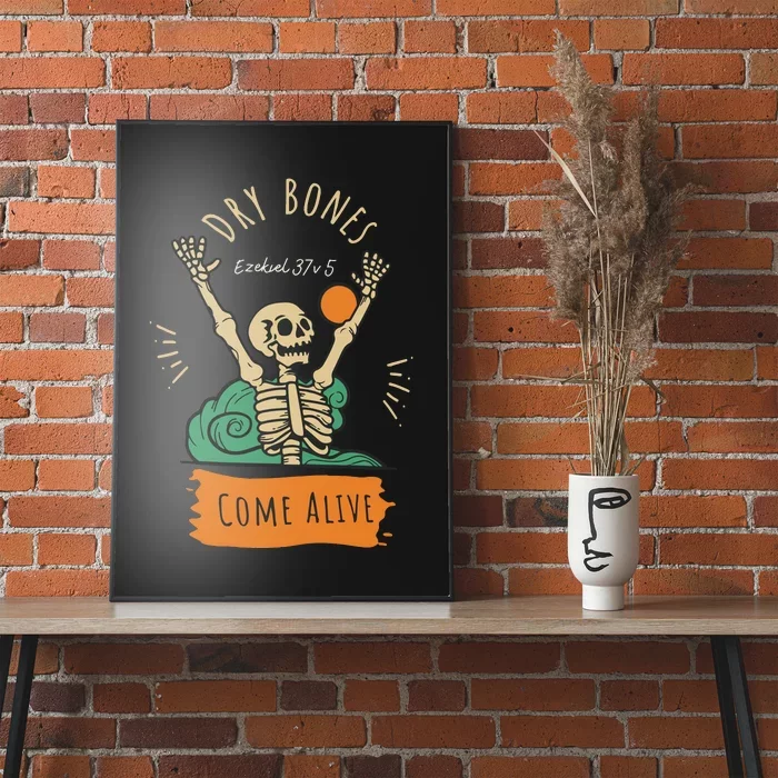 Dry Bones Come Alive Christian Halloween Poster