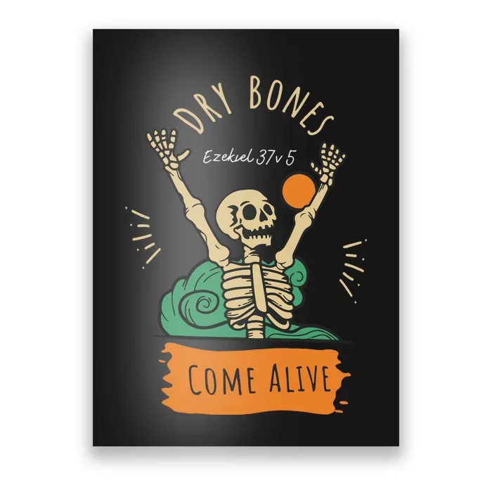 Dry Bones Come Alive Christian Halloween Poster