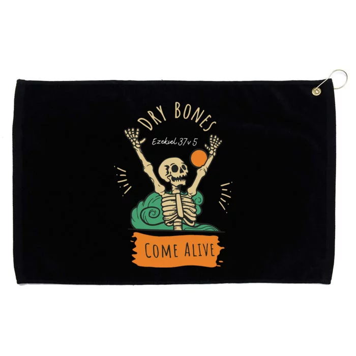 Dry Bones Come Alive Christian Halloween Grommeted Golf Towel