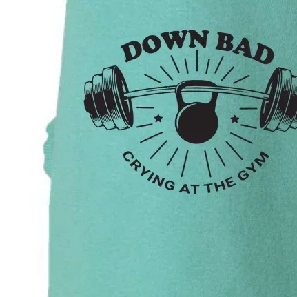 Down Bad Crying At The Gym Doggie 3-End Fleece Hoodie