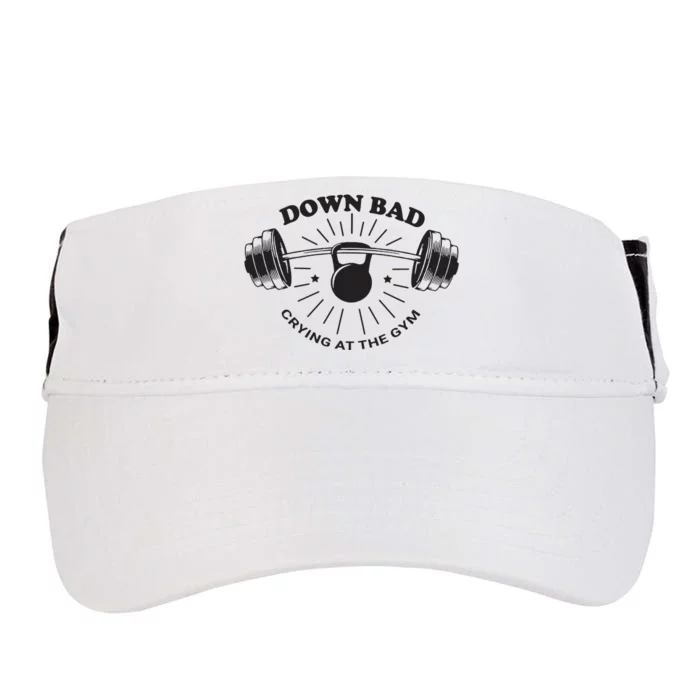 Down Bad Crying At The Gym Adult Drive Performance Visor