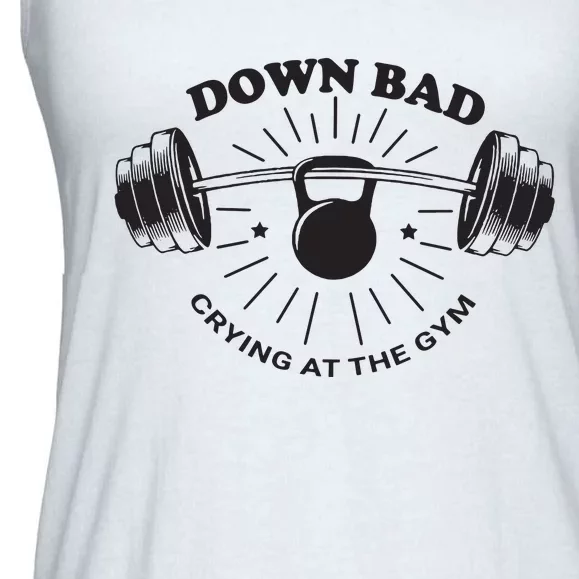 Down Bad Crying At The Gym Ladies Essential Flowy Tank