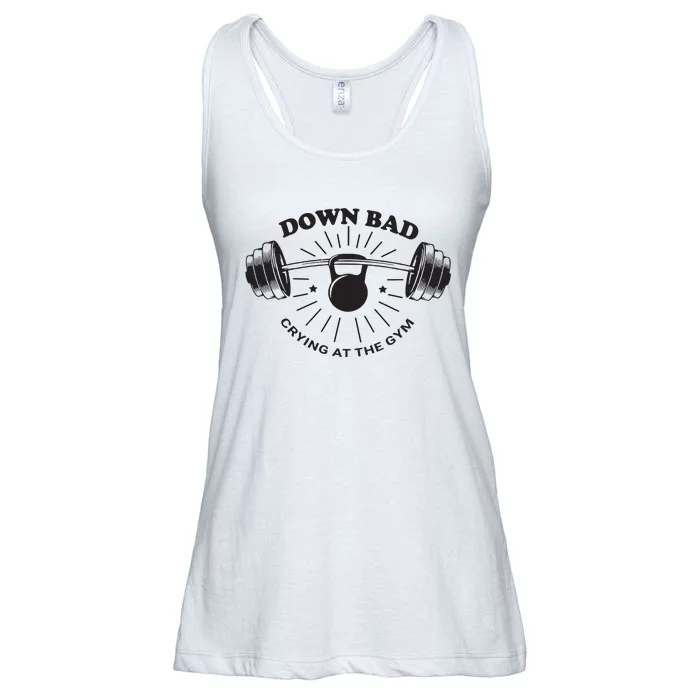 Down Bad Crying At The Gym Ladies Essential Flowy Tank