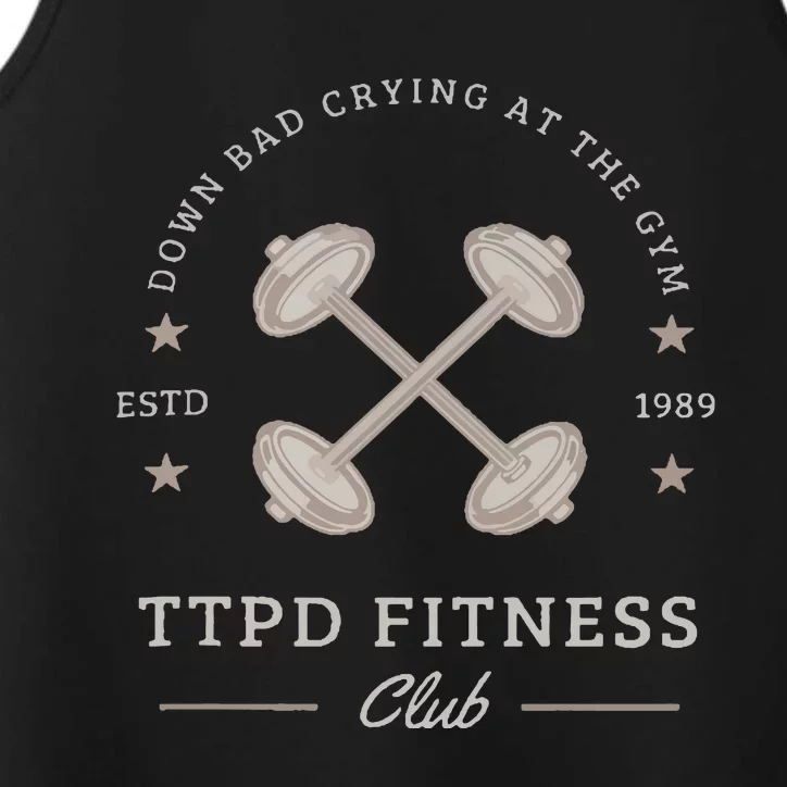 Down Bad Crying At The Gym Performance Tank