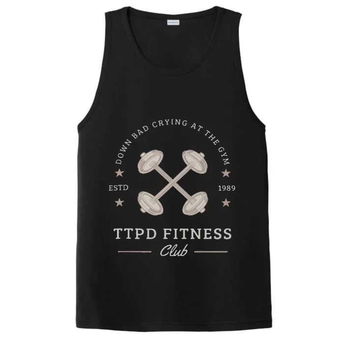 Down Bad Crying At The Gym Performance Tank