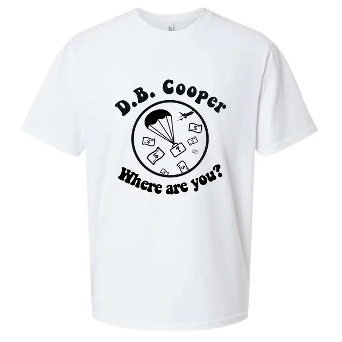 D B Cooper Where Are You Classic Sueded Cloud Jersey T-Shirt