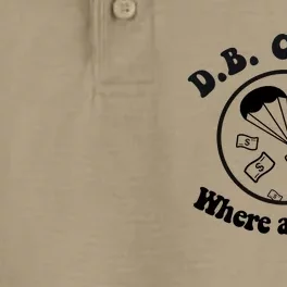 D B Cooper Where Are You Classic Dry Zone Grid Performance Polo