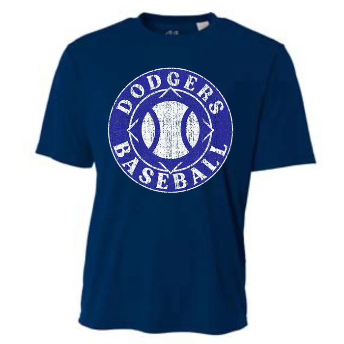 Dodger Baseball Crest Cooling Performance Crew T-Shirt