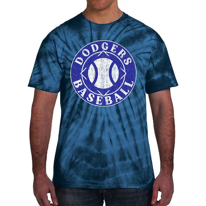 Dodger Baseball Crest Tie-Dye T-Shirt