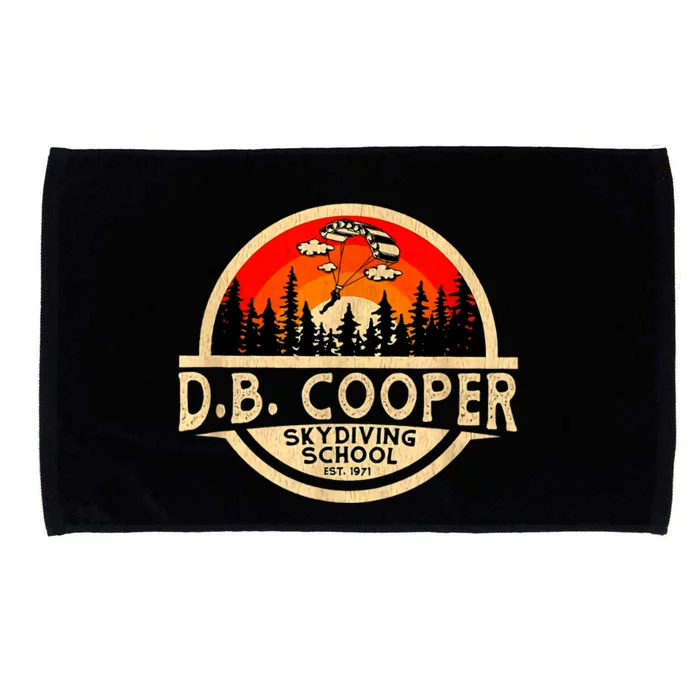 D. B. Cooper Robber Thief Parachute Skydiving School Est 1971 Retro Vintage Microfiber Hand Towel