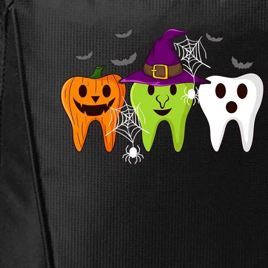 Dentist Boo Crew Halloween Dental Assistant Gift City Backpack