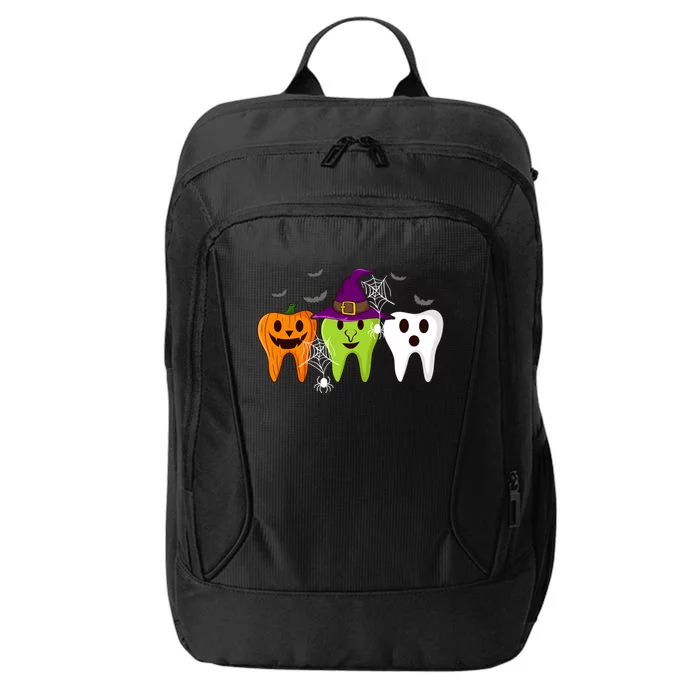 Dentist Boo Crew Halloween Dental Assistant Gift City Backpack