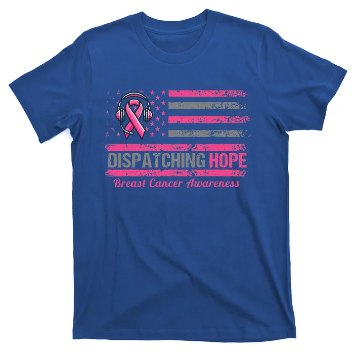 Dispatcher Breast Cancer Awareness Ribbon T-Shirt