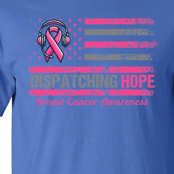 Dispatcher Breast Cancer Awareness Ribbon Tall T-Shirt